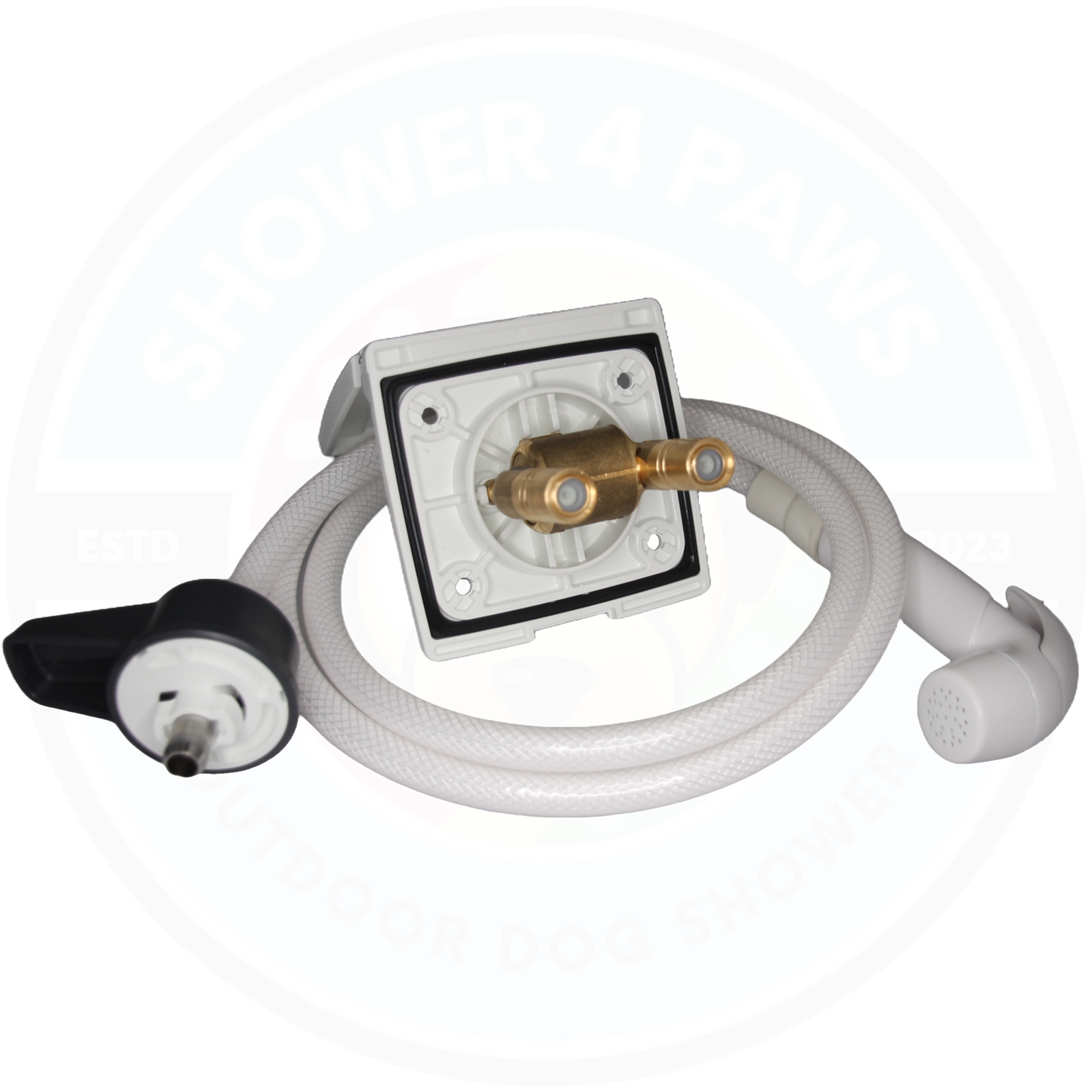 Shower4Paws Temperature Controlled Outdoor Dog wash Shower Unit